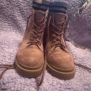 Tan Party Infinity Chunky Boots